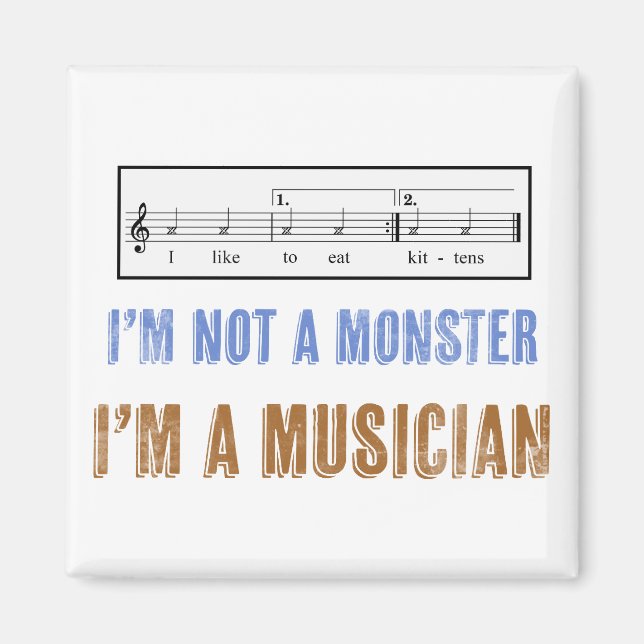 Imã Música Literacia Importa Que Eu Gosto De Comer Gat (Frente)