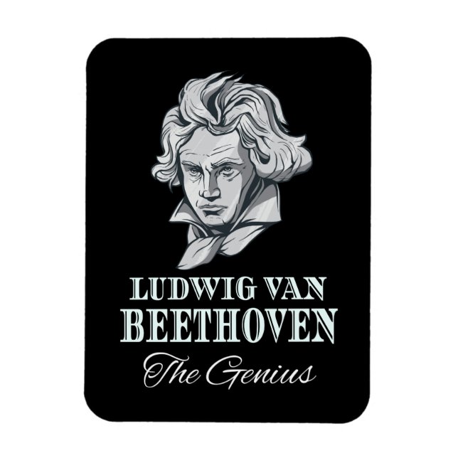Ímã Música - Ludwig Van Beethoven O Gênio (Vertical)