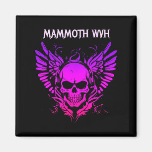 Imã Música Mammoth Wvh Design Engraçado Vintage Caveir