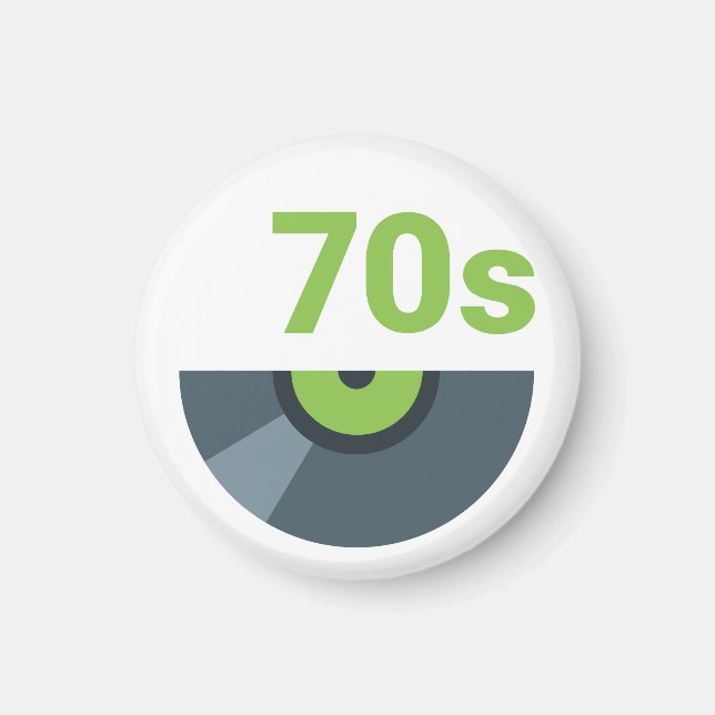 Imã Música Rock Record dos anos 70 (Frente)