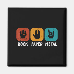 Imã Música Rocker Rock Papel Metal Retro Punk Homens R