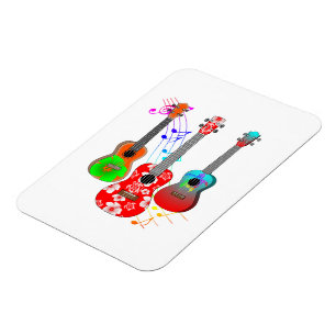 Ímã Música tropical do jogador do Ukulele da ilha