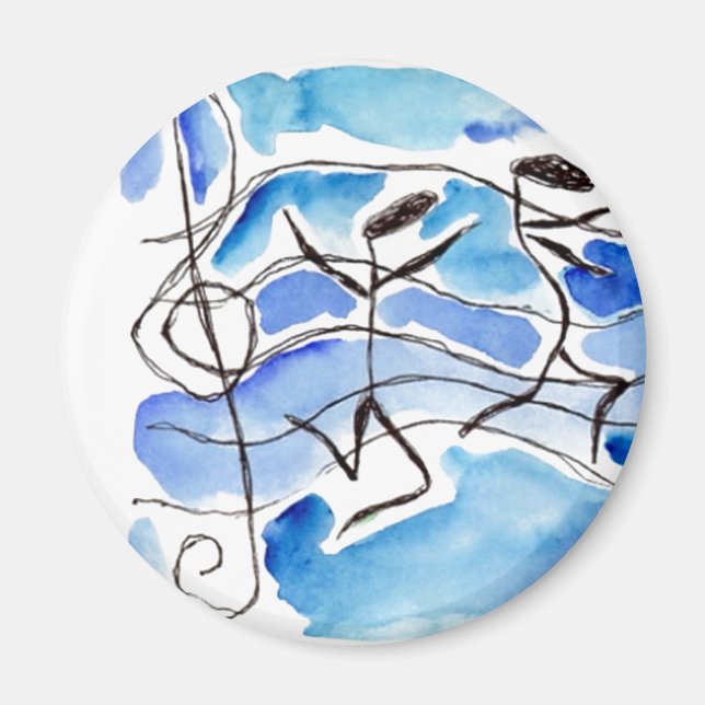 Imã Musical Notes come to Life Music adiciona alegria  (Frente)