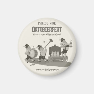 Imã Músico bávaro divertido convida para Oktoberfest N