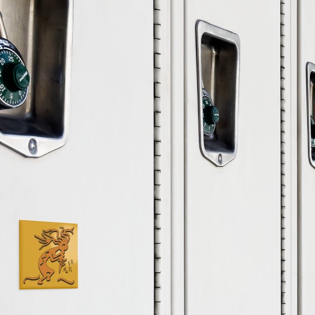 Imã Musico de Feliz Kokopelli dançante (In Situ (Locker))