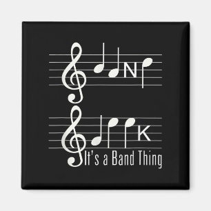 Imã Músicos Banda Geek Notas de Música Ortografia Engr