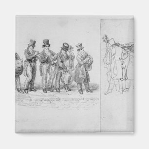 Imã Músicos da rua de Londres, c.1820-30