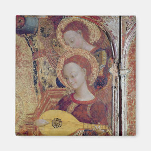 Imã Músicos do anjo da pintura do Virgin e da crianç