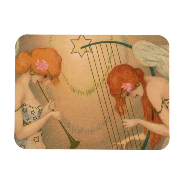 Ímã Músicos vitorianos de anjo, músicos vitorianos, Fl (Horizontal)