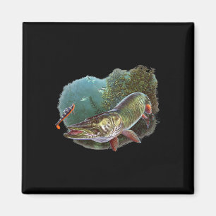 Imã Muskie Hunter Musky Pescador Voa Pescaria Nov