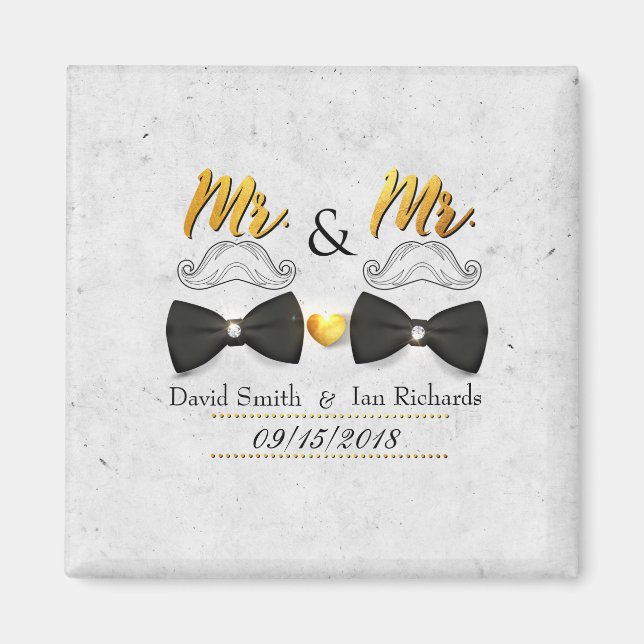 Imã Mustache e arco para o Sr. e o Sr. (Frente)