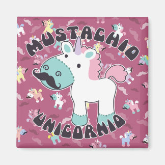 Imã Mustachio Unicornio!