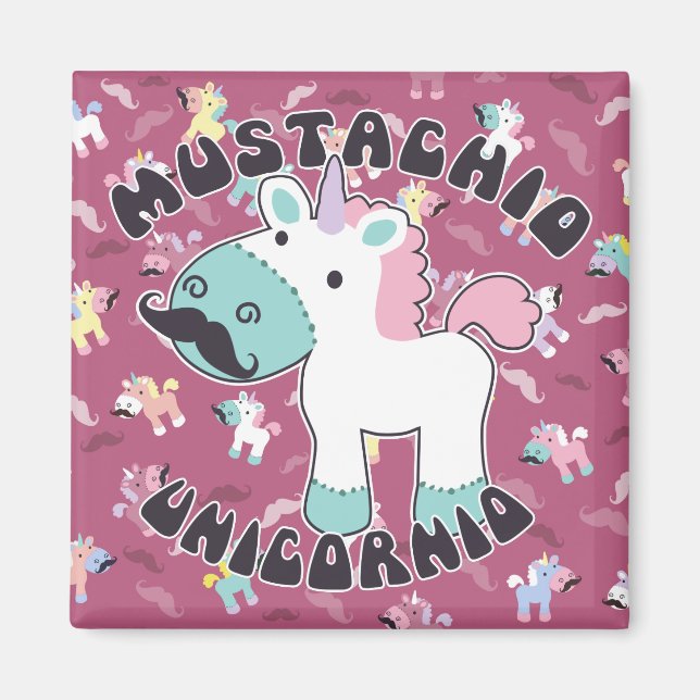 Imã Mustachio Unicornio! (Frente)