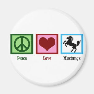 Imã Mustang do amor da paz