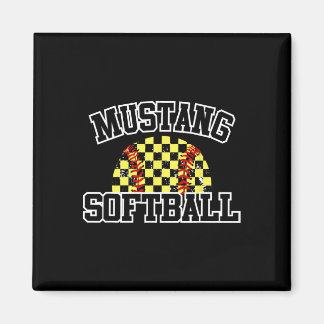 Imã Mustangs Softll Mãe Mustangs Espírito Escolar Espo