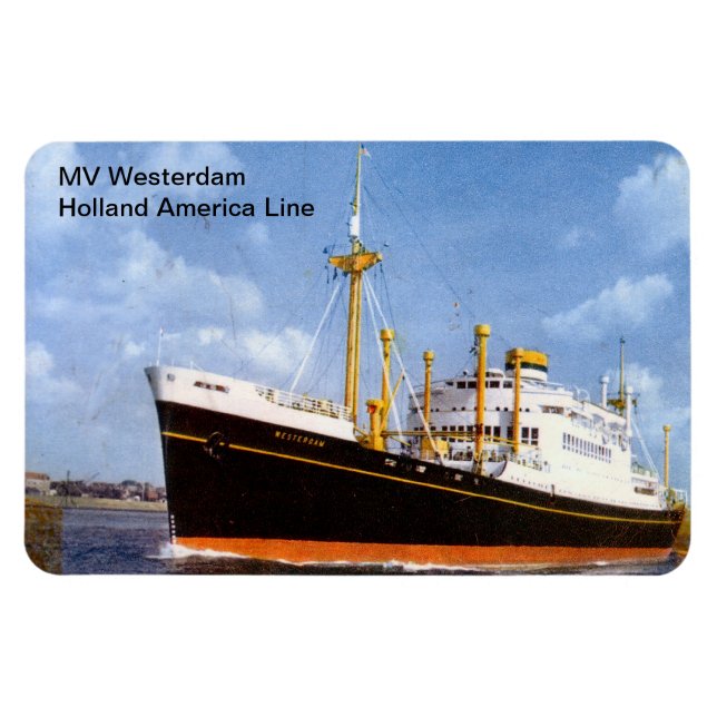 Ímã MV Westerdam, Holland America Line (Horizontal)