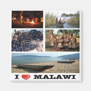 Imã MW - Malawi - I Love - Collage Mosaic