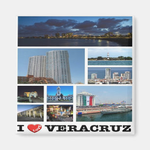 Imã MX - México - Veracruz - I Love - Collage