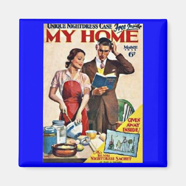 Imã "My Home, 1933" RETRO MAGNET (Frente)
