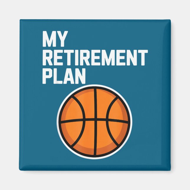 Imã My Retirement Plan Basketball Srts Lover Fan  (Frente)
