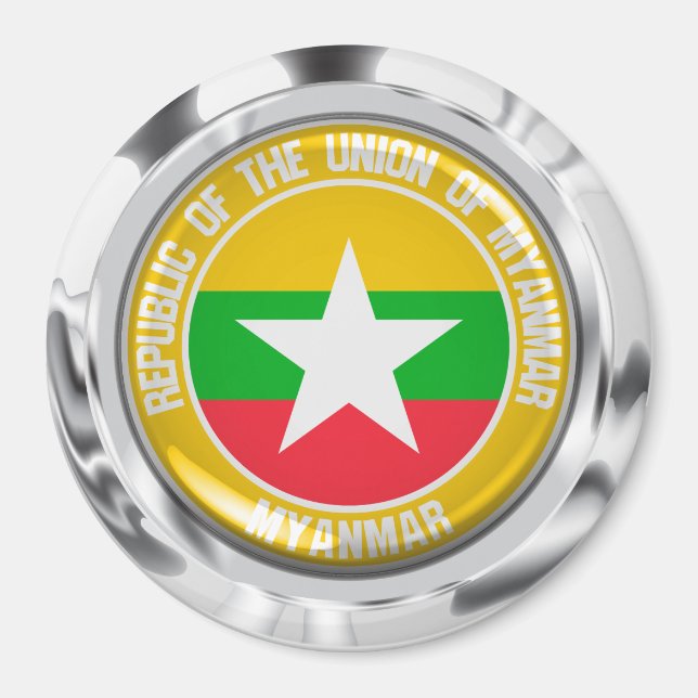 Imã Myanmar Round Emblem (Frente)