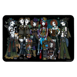 Ímã Myka Jelina Art Steampunk Tribal Fairies Magnet