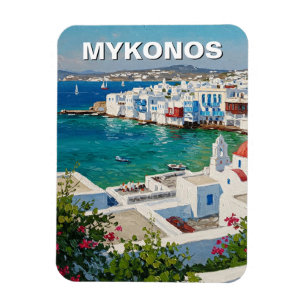 Ímã Mykonos Grécia Ilhas Gregas Pequena Veneza