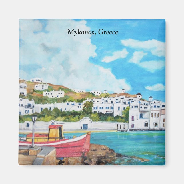 Imã Mykonos, Grécia - Magnet (Frente)