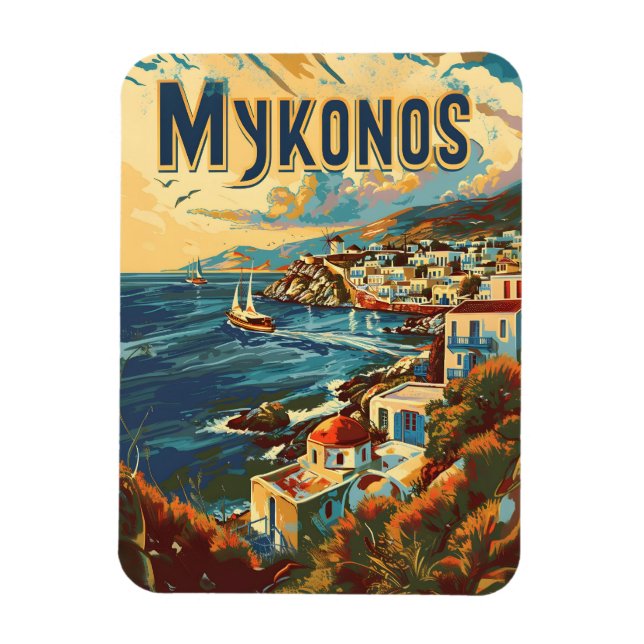 Ímã Mykonos Vintage (Vertical)