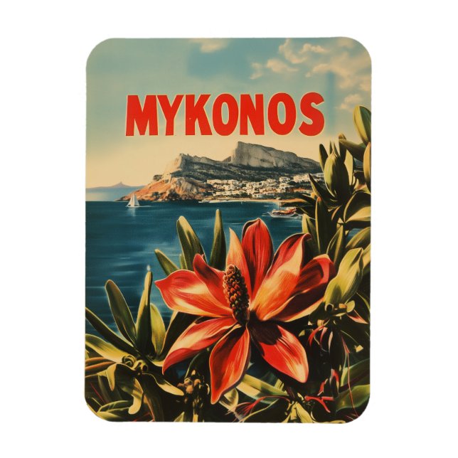 Ímã Mykonos vintage (Vertical)