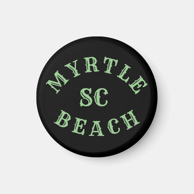 Imã Myrtle Beach, Botão Carolina do Sul (Frente)