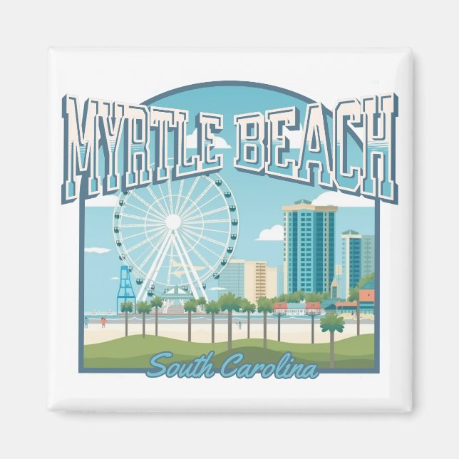 Imã Myrtle Beach, Carolina do Sul (Frente)