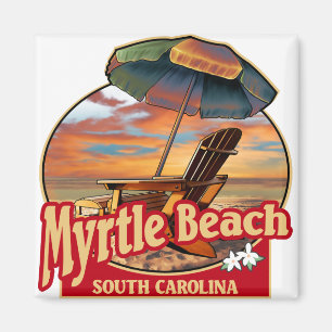 Imã Myrtle Beach SC Beach Scene Design