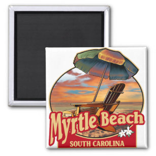 Imã Myrtle Beach SC Beach Scene Design