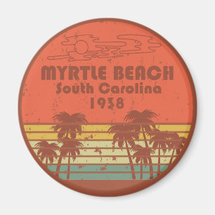 Imã Myrtle Beach Vintage Carolina do Sul
