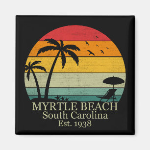 Imã Myrtle Beach Vintage Carolina do Sul