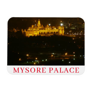 Ímã Mysore Palace na imã de geladeira noturna
