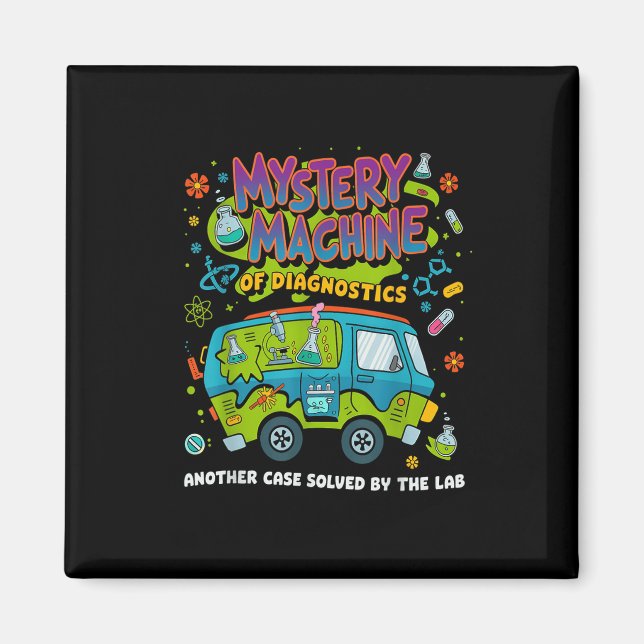 Imã Mystery Machine Of Diagnostics Lab Semana 2025 Med (Frente)