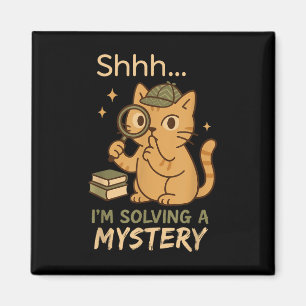 Imã Mystery Reader Bookish Sleuth Gift do Clube Crime 