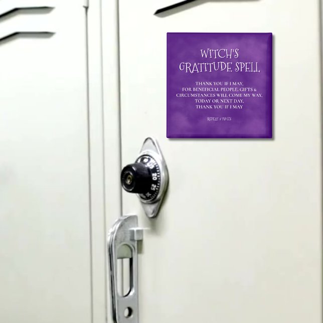 Imã Mystic Purple Fog Witch - Gratidão Espell Magnet (Criador carregado)