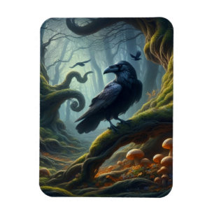 Ímã Mystic Raven Forest Hues