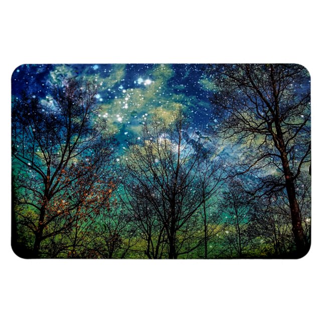Ímã Mystical Celestial Forest Night Sky LARGE (Horizontal)