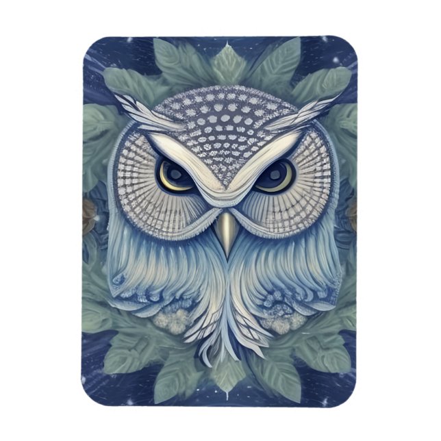 Ímã Mystical Fantasy Forest Owl (Vertical)