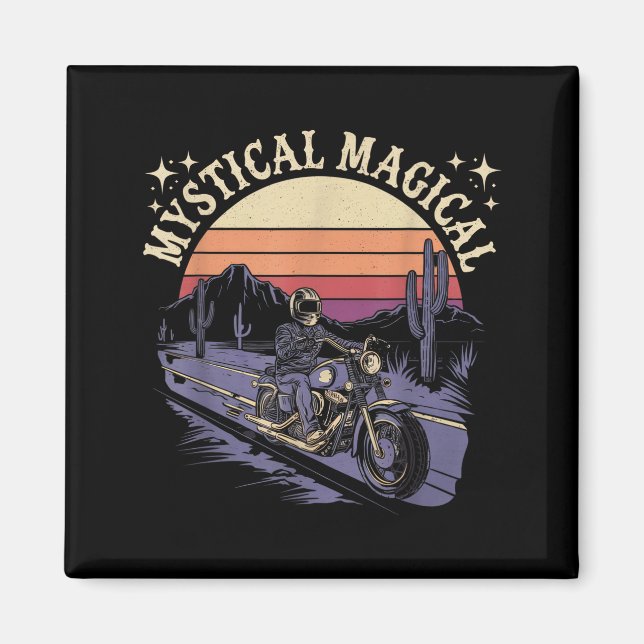 Imã Mystical Magical Retro Aesthetic Space Gift Men Wo (Frente)