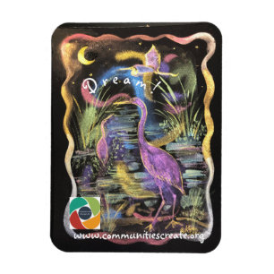 Ímã Mystical Pink Heron Magnet