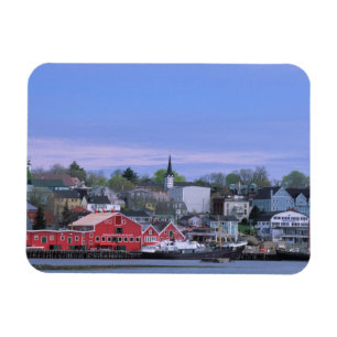 Ímã N.A. Canadá, Nova Escócia. Uma vista de Lunenburg,
