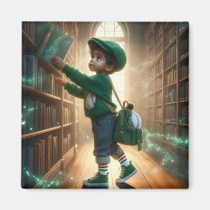 Imã Na Biblioteca - Magneta Verde