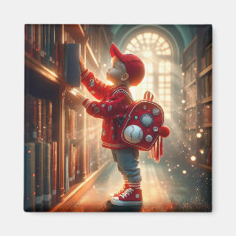 Imã Na Biblioteca - Magneta Vermelha