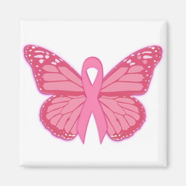 Imã Na Borboleta Rosa (Frente)