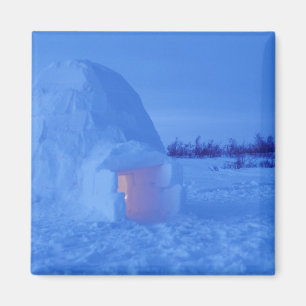 Imã NA, Canadá, Manitoba, Churchill. Igloo ártico